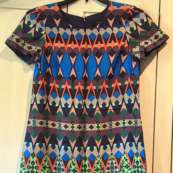 J CREW 100% silk mini dress size 4P - Picture 4 of 12